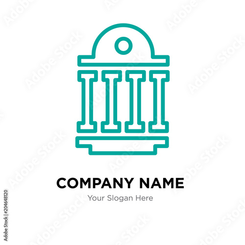 public sector company logo design template, colorful vector icon for your business, brand sign and symbol
