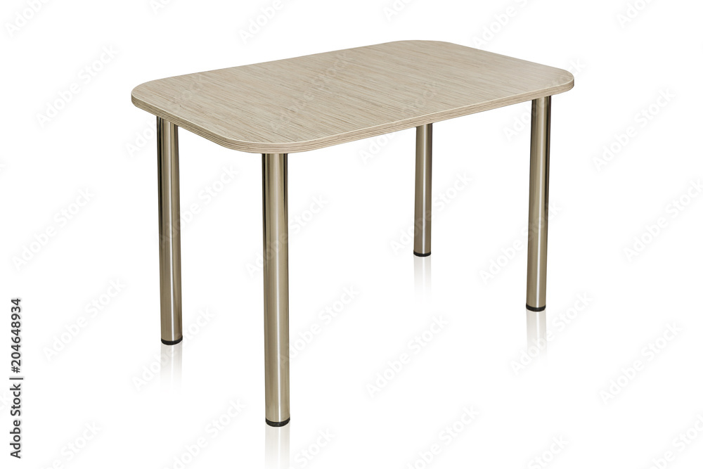 Table on white background Table on white background