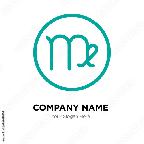 Virgo company logo design template, colorful vector icon for your business, brand sign and symbol