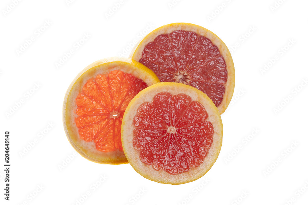 Grapefruits on white background Grapefruits on white background