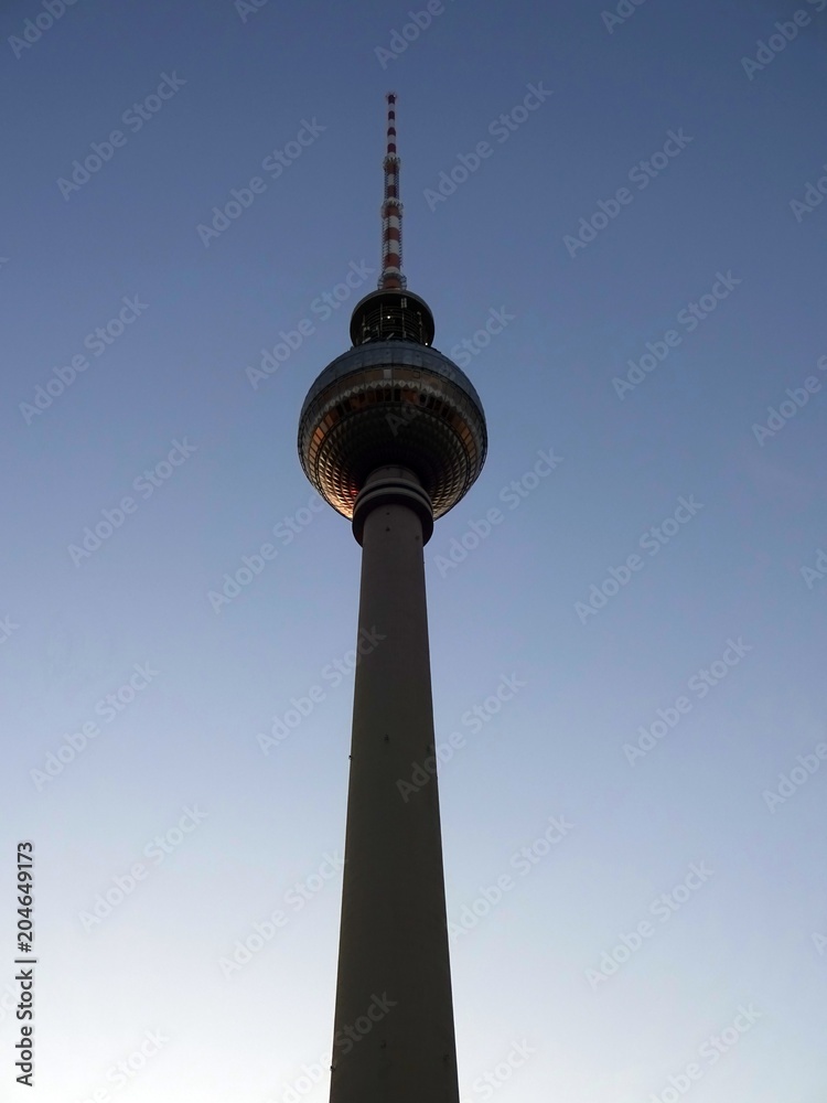 TV tower in Berlin - Fernsehturm in Berlin