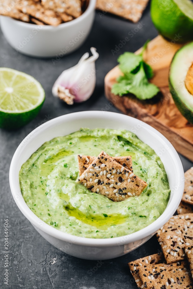 Avocado dip with cilantro and lime Avocado dip with cilantro and lime
