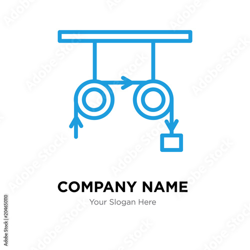 Physics company logo design template, colorful vector icon for your business, brand sign and symbol