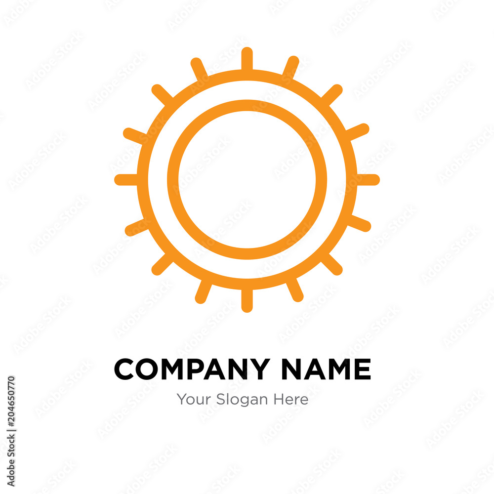 Fototapeta premium Sun company logo design template, colorful vector icon for your business, brand sign and symbol