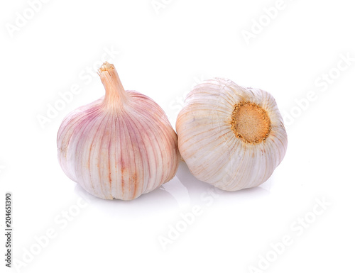 garlic isolated on white background