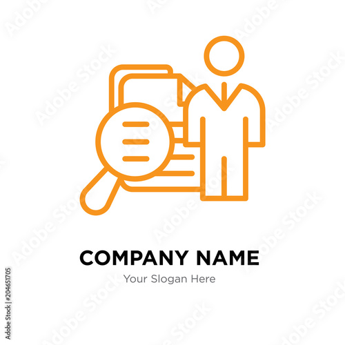 job fair company logo design template, colorful vector icon for your business, brand sign and symbol