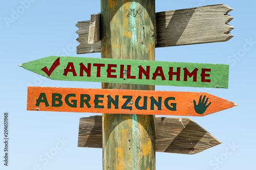 Schild 326 - Anteilnahme photo