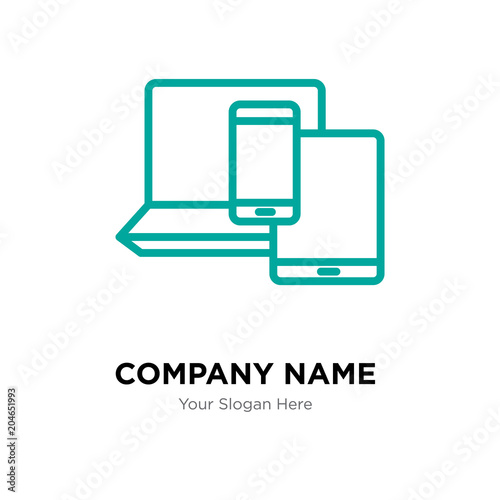 byod company logo design template, colorful vector icon for your business, brand sign and symbol photo