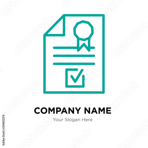 company registration company logo design template, colorful vector icon for your business, brand sign and symbol