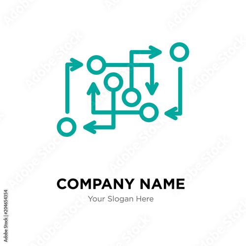 methodology company logo design template, colorful vector icon for your business, brand sign and symbol