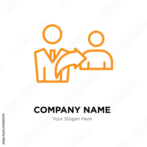 referrals company logo design template, colorful vector icon for your business, brand sign and symbol
