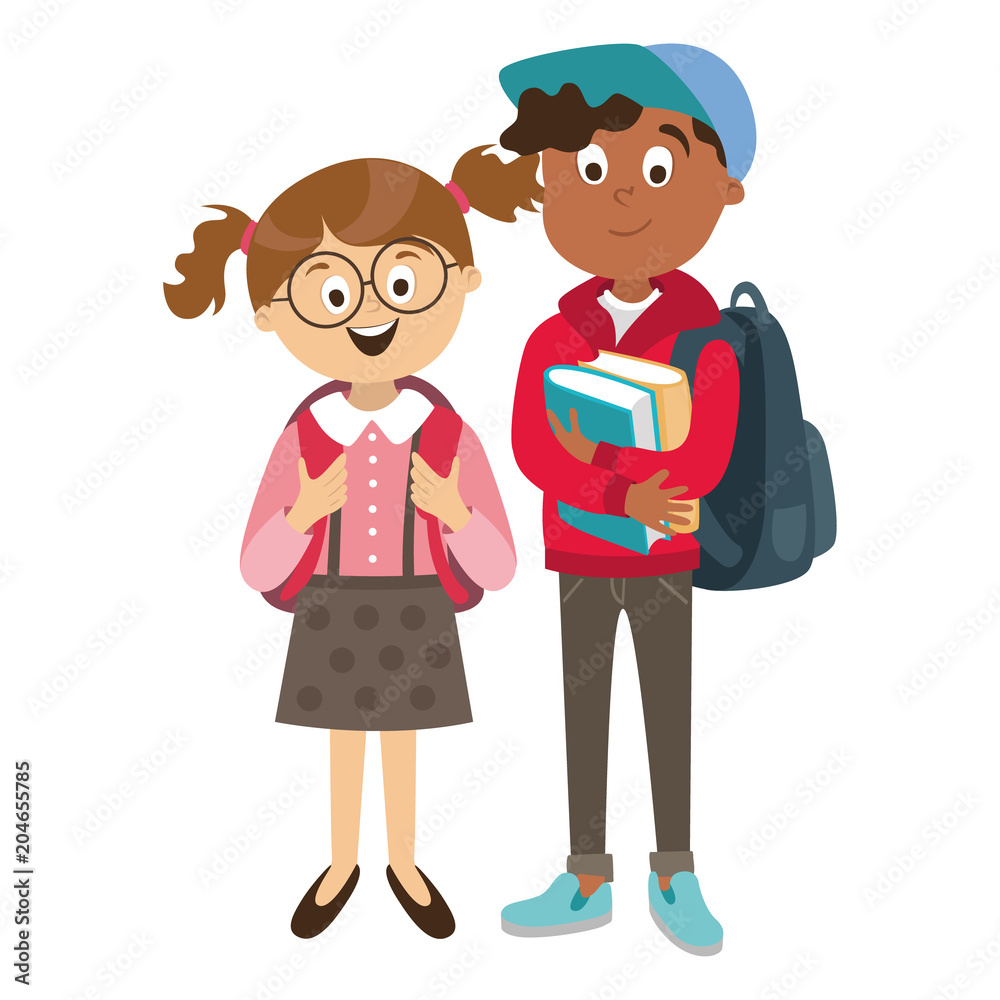 children's characters of people. school pupils, vector children's characters of people. school pupils, vector