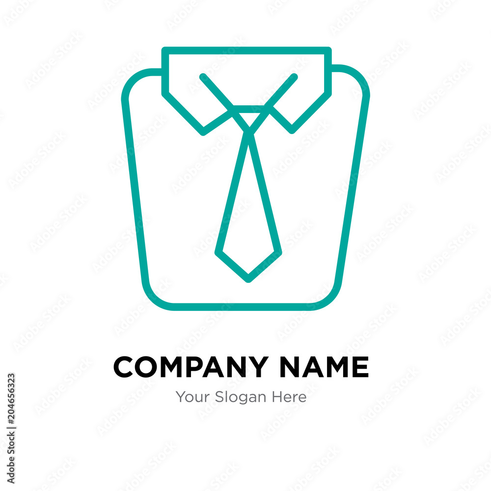 Uniform company logo design template, colorful vector icon for your