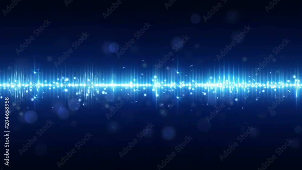 Audio digital equalizer. Computer generated animation. Seamless loop technology motion background 4k 4096x2304
