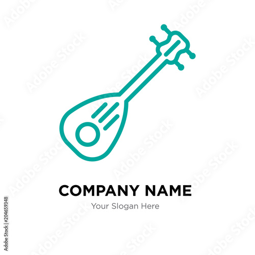 lute company logo design template, colorful vector icon for your business, brand sign and symbol