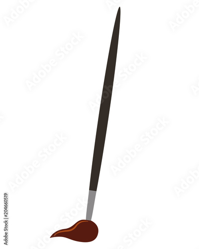 paint brush artistic tool vector illustration design