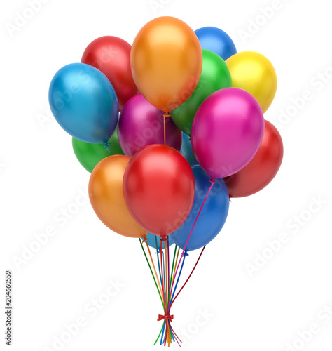 Colorful balloons photo