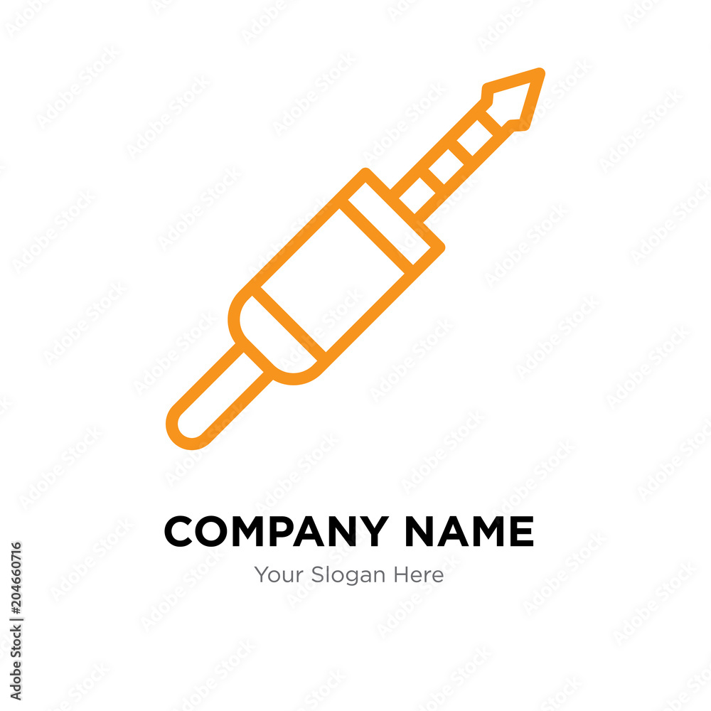 3.5 mm jack company logo design template, colorful vector icon for your business, brand sign and symbol 3.5 mm jack company logo design template, colorful vector icon for your business, brand sign and symbol