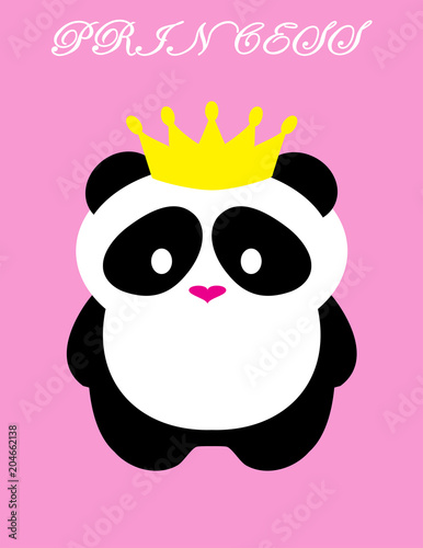 Fototapeta Naklejka Na Ścianę i Meble -  Panda Bear Princess