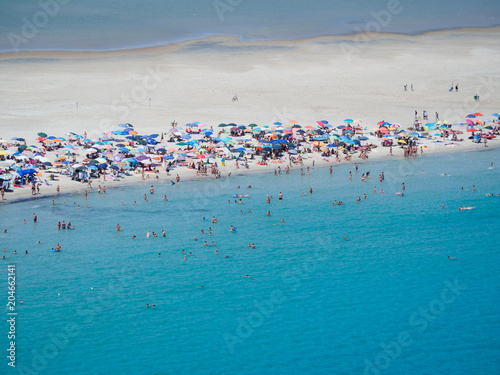 Transparent and turquoise sea in Porto Giunco, Sardinia, Italy © isaac74