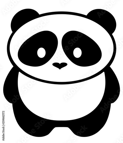 Fototapeta Naklejka Na Ścianę i Meble -  Vector Panda Bear