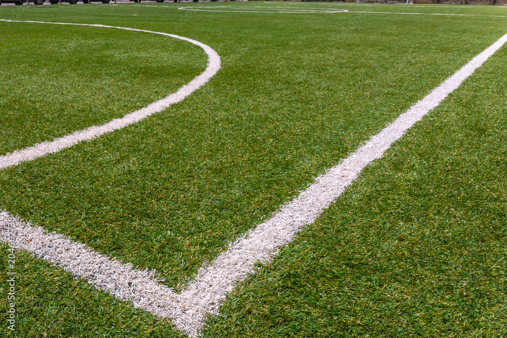 Corner of soccer field