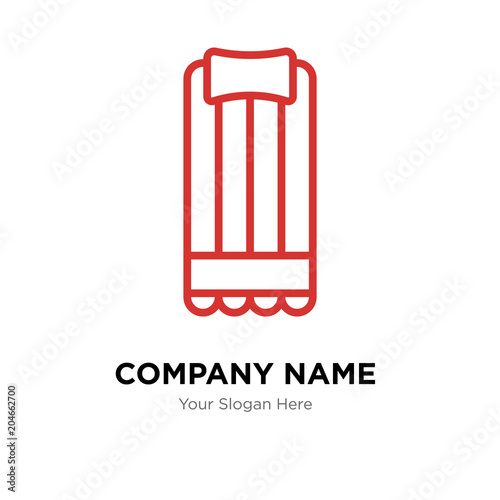 air mattress company logo design template, colorful vector icon for your business, brand sign and symbol