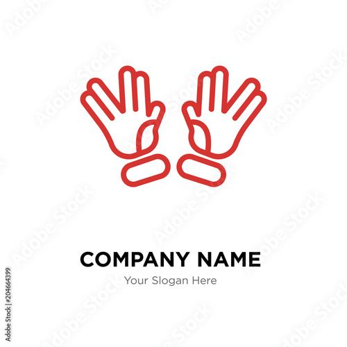 Ohr company logo design template, colorful vector icon for your business, brand sign and symbol