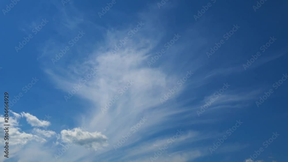 The vast blue sky and clouds timelapse