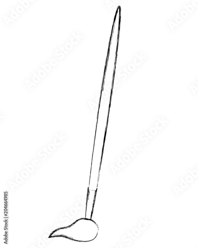 paint brush artistic tool vector illustration design