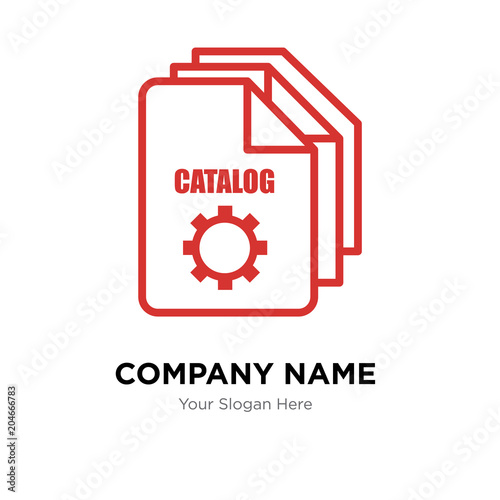 service catalog company logo design template, colorful vector icon for your business, brand sign and symbol