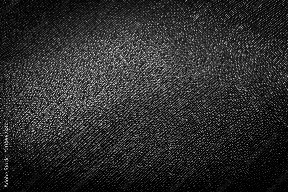 Black leather texture background surface Black leather texture background surface