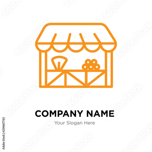 Grocery company logo design template, colorful vector icon for your business, brand sign and symbol