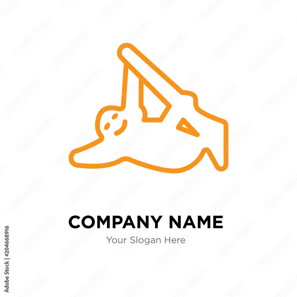 sloth company logo design template, colorful vector icon for your business, brand sign and symbol