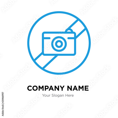 picture not available company logo design template, colorful vector icon for your business, brand sign and symbol