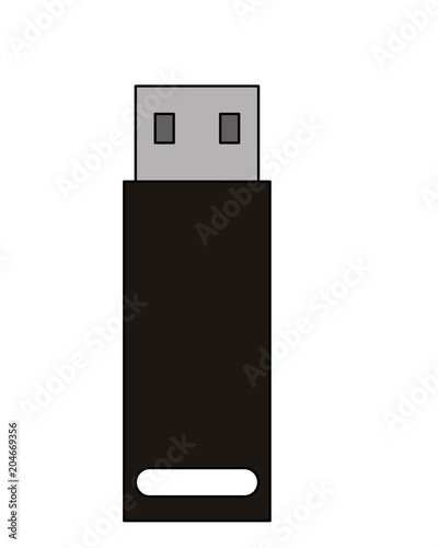 usb memory flash icon vector illustration design