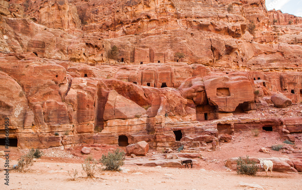 The ruins of Petra, Jordan.