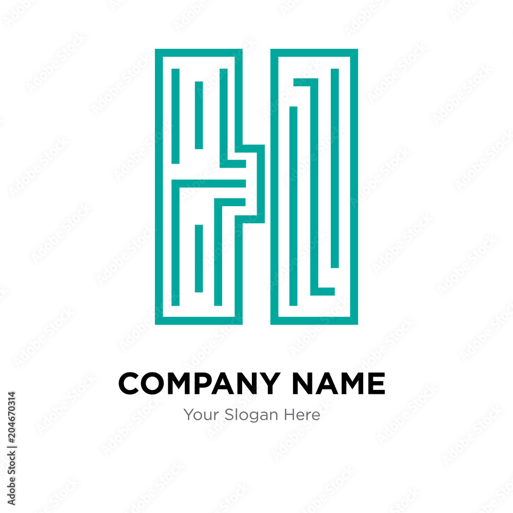 High school company logo design template, colorful vector icon for your business, brand sign and symbol