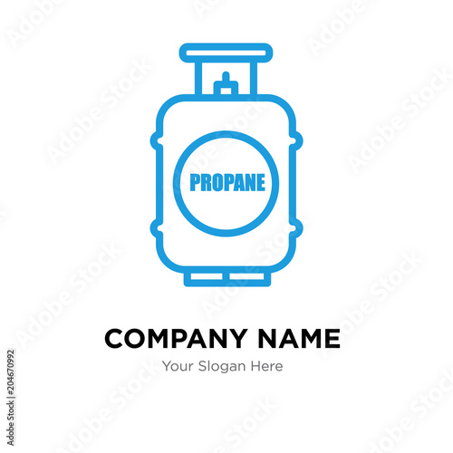 propane tank company logo design template, colorful vector icon for your business, brand sign and symbol
