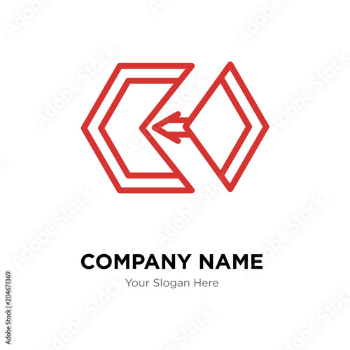 matchmaking company logo design template, colorful vector icon for your business, brand sign and symbol