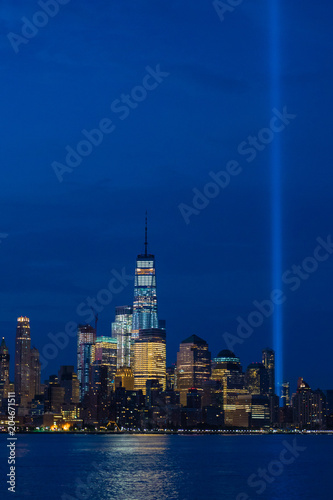 New York Lights with Ferry