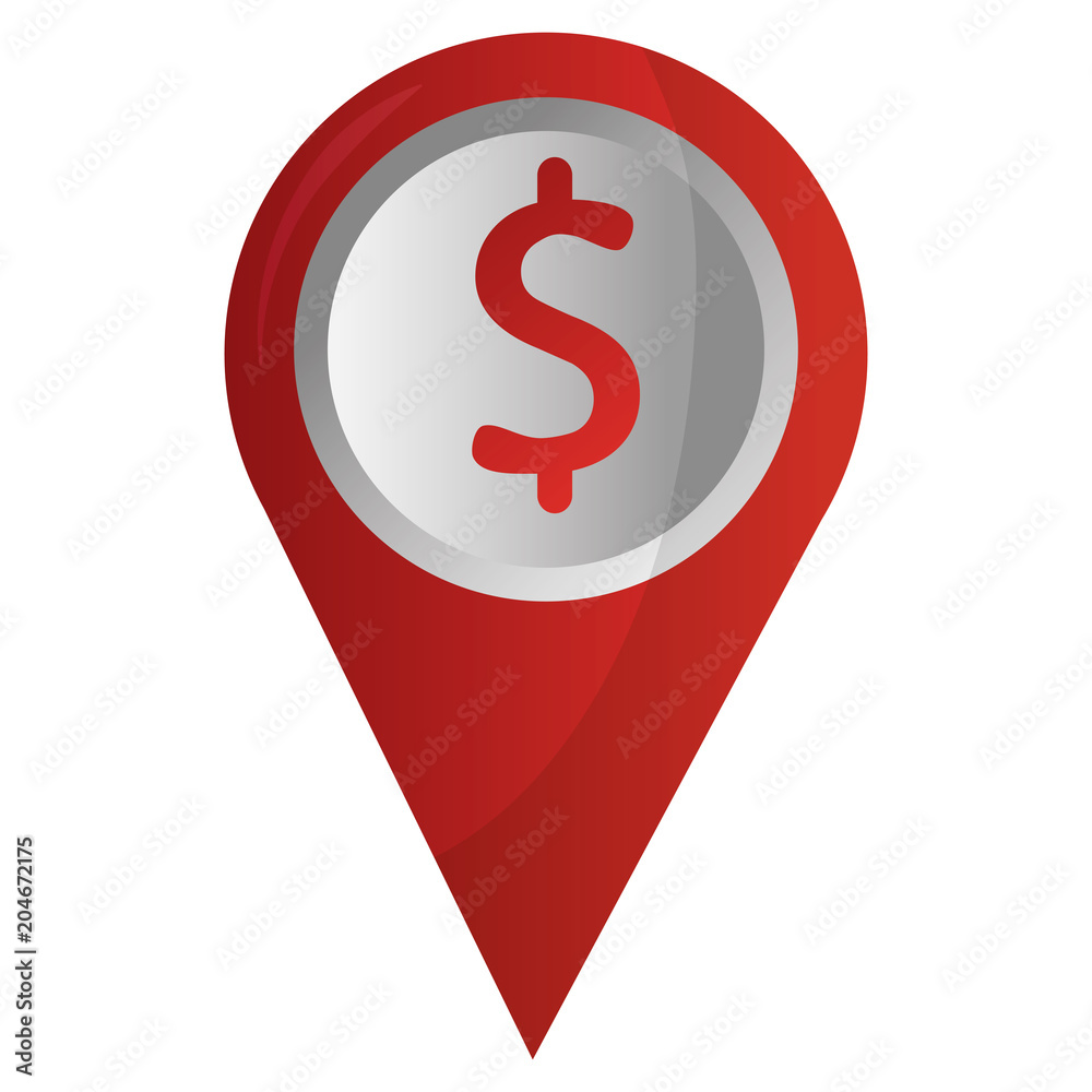 gps navigation pointer pin map bank symbol vector illustration gps navigation pointer pin map bank symbol vector illustration