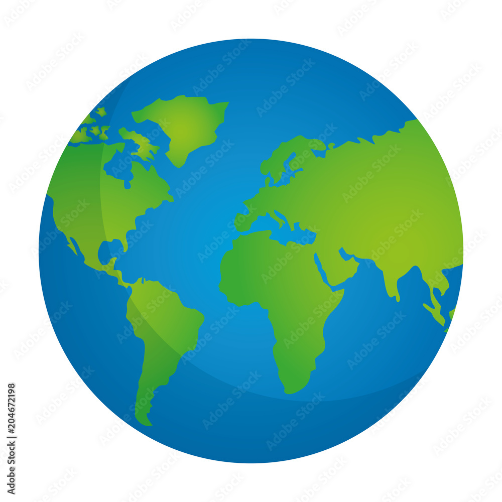 globe map world location geography vector illustration 