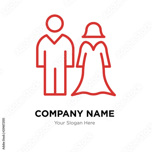 spouse company logo design template, colorful vector icon for your business, brand sign and symbol