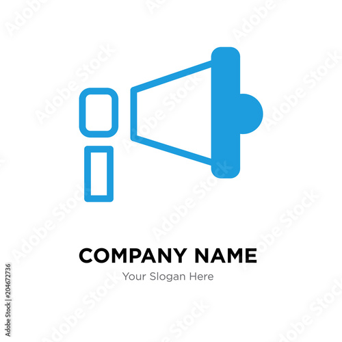 Sound company logo design template, colorful vector icon for your business, brand sign and symbol