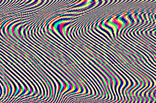 Glitch psychedelic background. Old TV screen error. Digital pixel noise abstract design. Computer bug. Television signal fail. Technical problem grunge wallpaper. Colorful noise