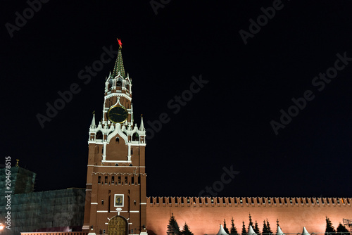 Photography Russia. Moscow. Moscow Kremlin on a clear night