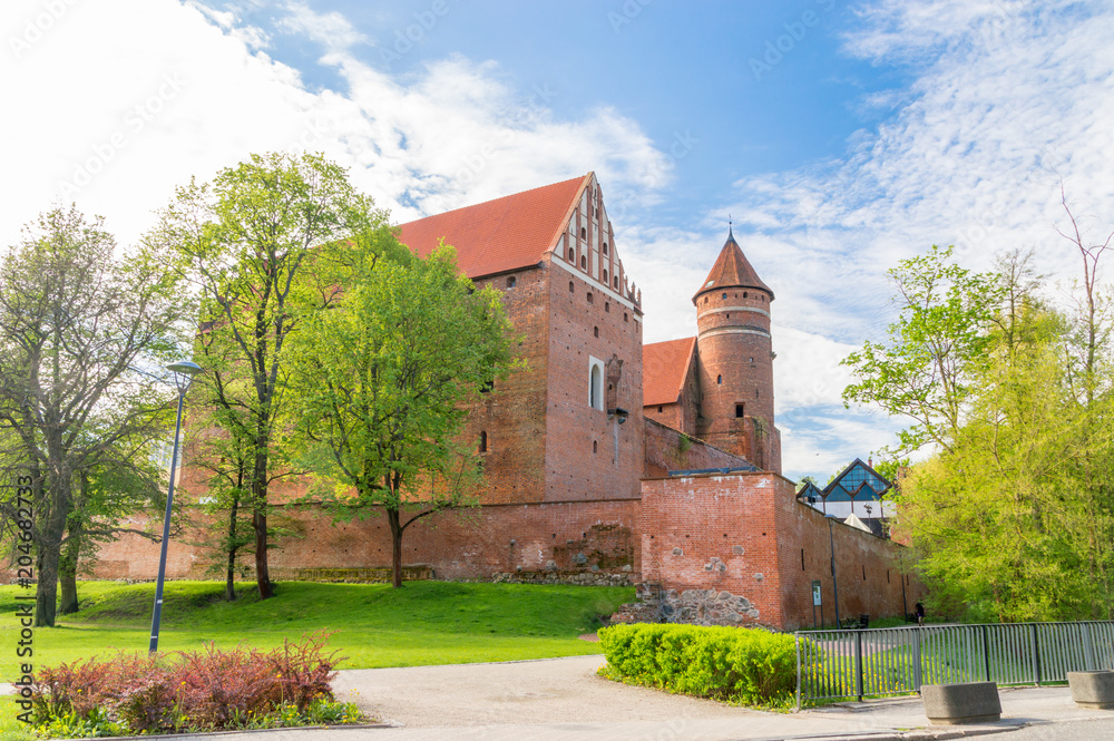 Gothic castle of Warmian Bishops in Olsztyn, Poland. Gothic castle of Warmian Bishops in Olsztyn, Poland.