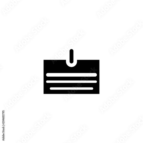 id card icon. sign design