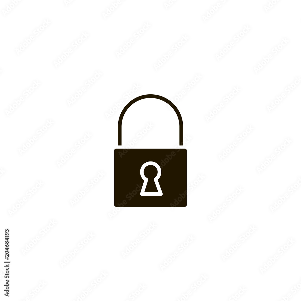 lock icon. sign design